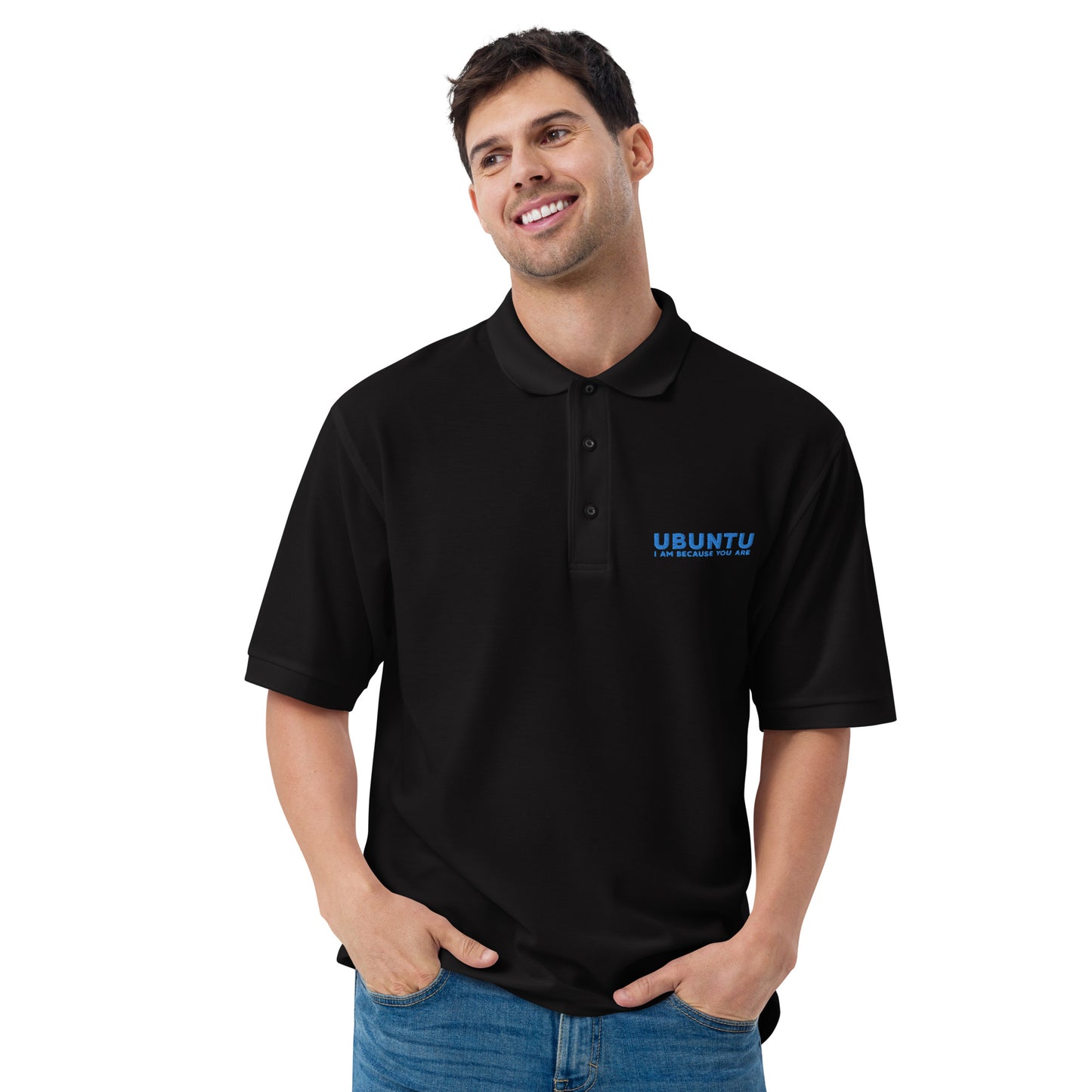 Ubuntu Port Authority Men's Premium Polo