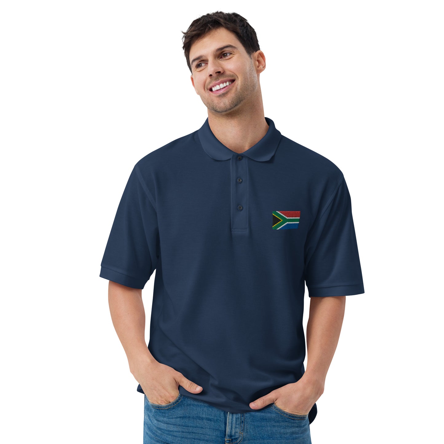 South African Flag Port Authority Men's Premium Polo