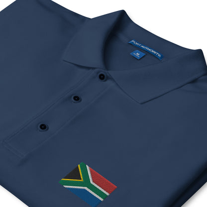 South African Flag Port Authority Men's Premium Polo