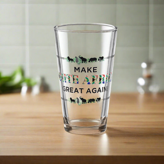 Make South Africa Great Again Shaker pint glass - Funny Gifts