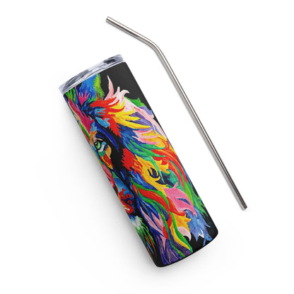 Rainbow Lion Stainless steel tumbler