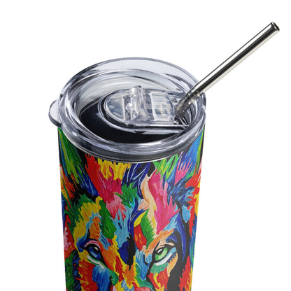 Rainbow Lion Stainless steel tumbler