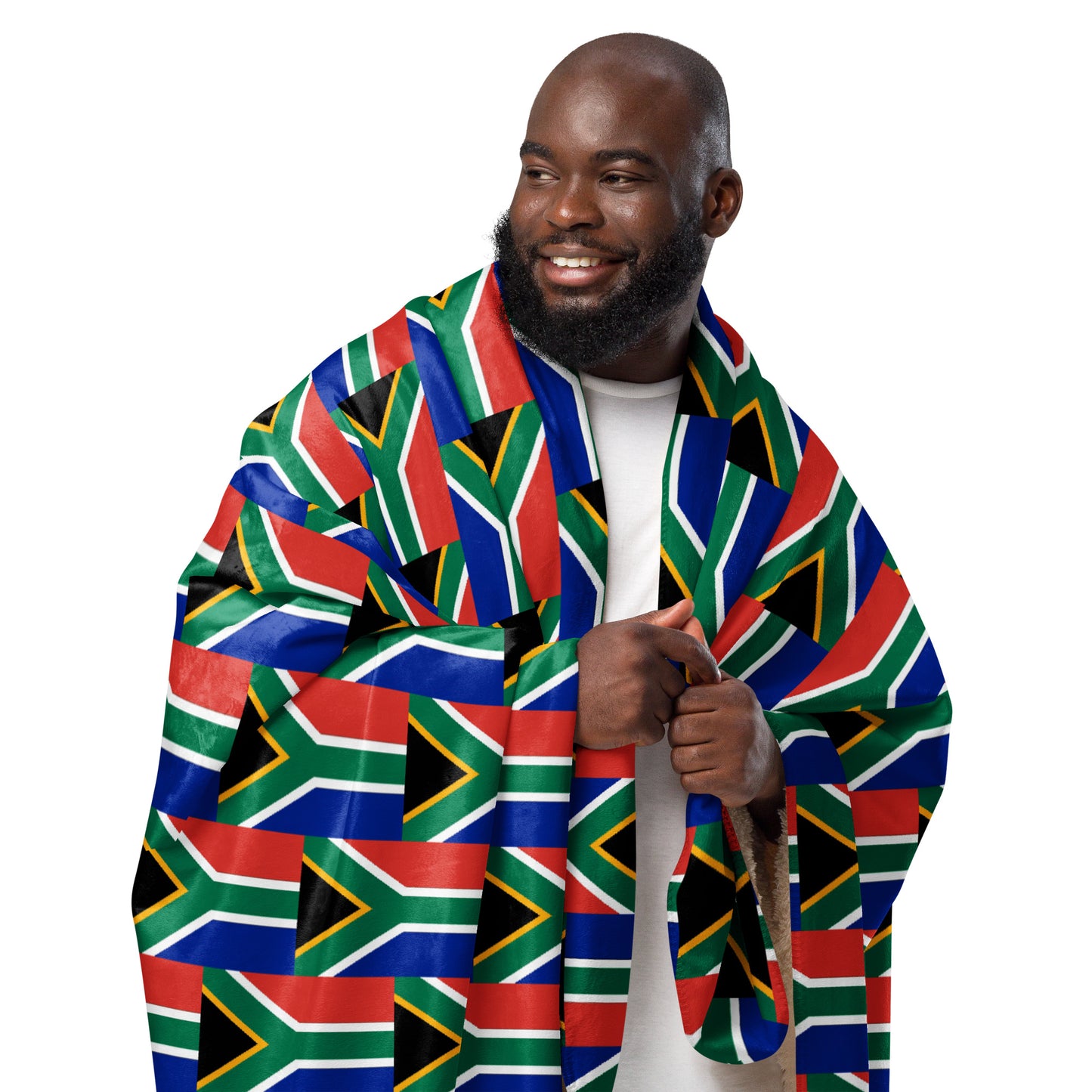 South African Flag Sherpa blanket