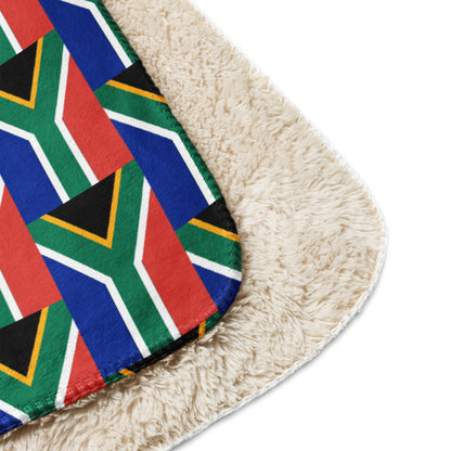 South African Flag Sherpa blanket