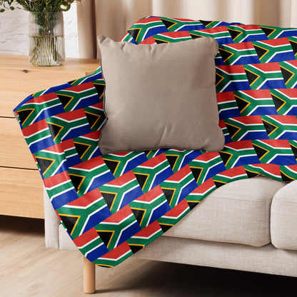 South African Flag Sherpa blanket