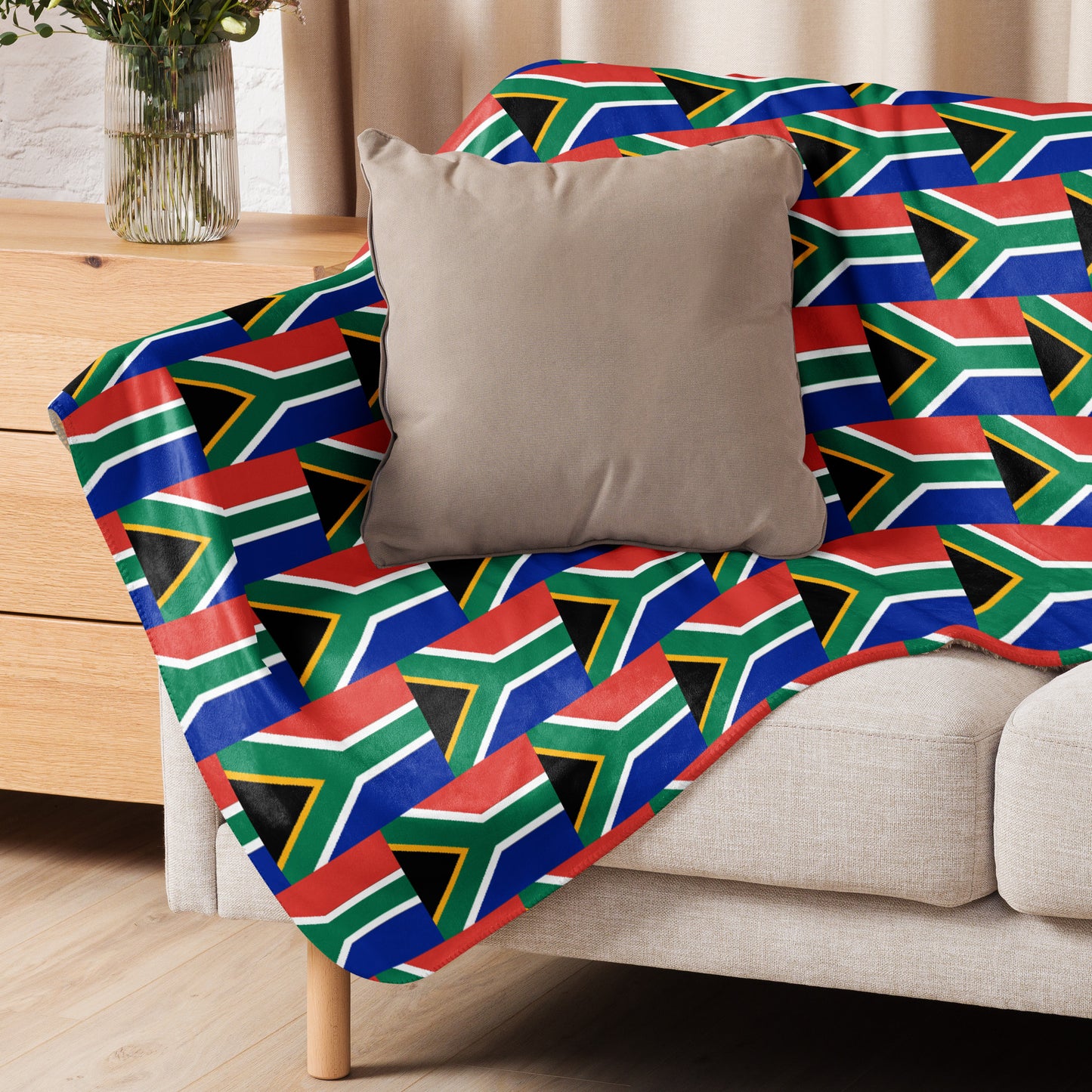 South African Flag Sherpa blanket