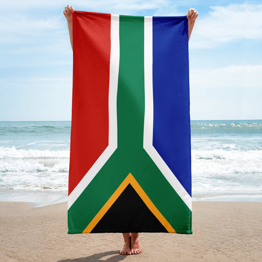 South African Flag Beach Towel