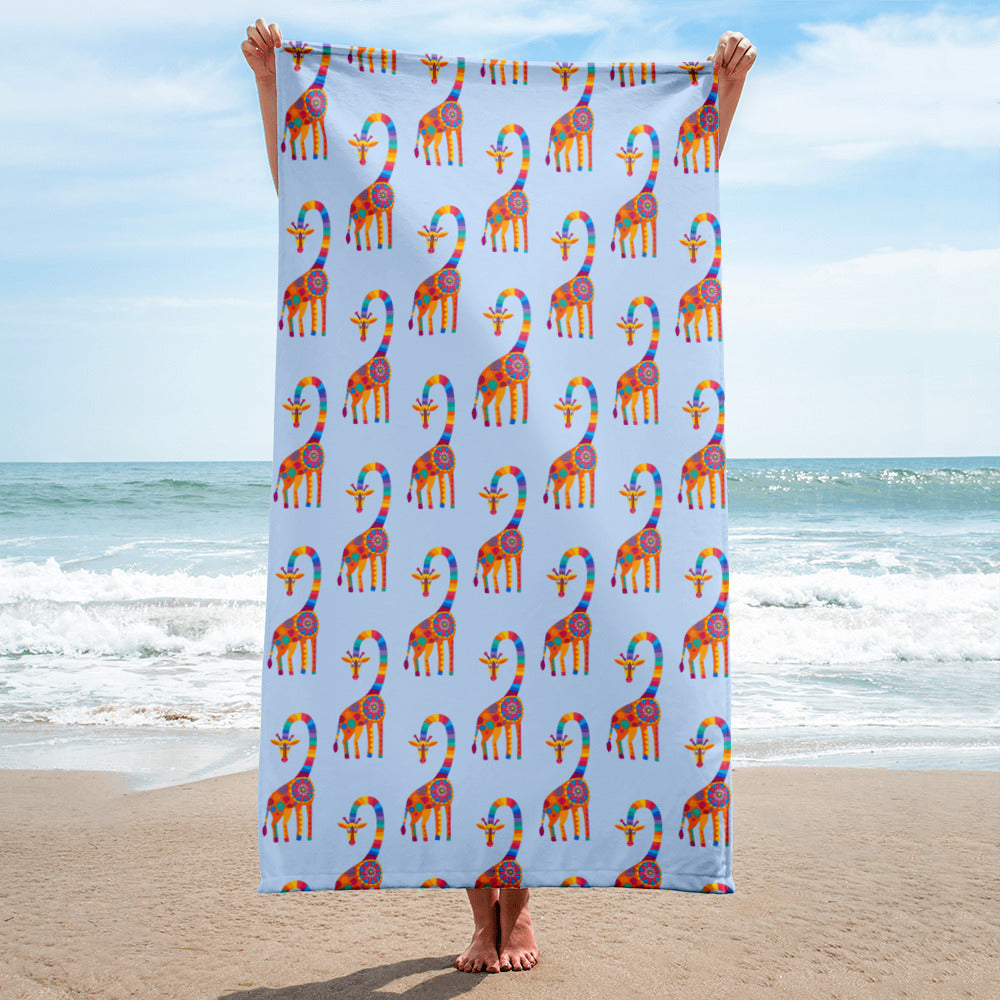 Curious Giraffe Towel