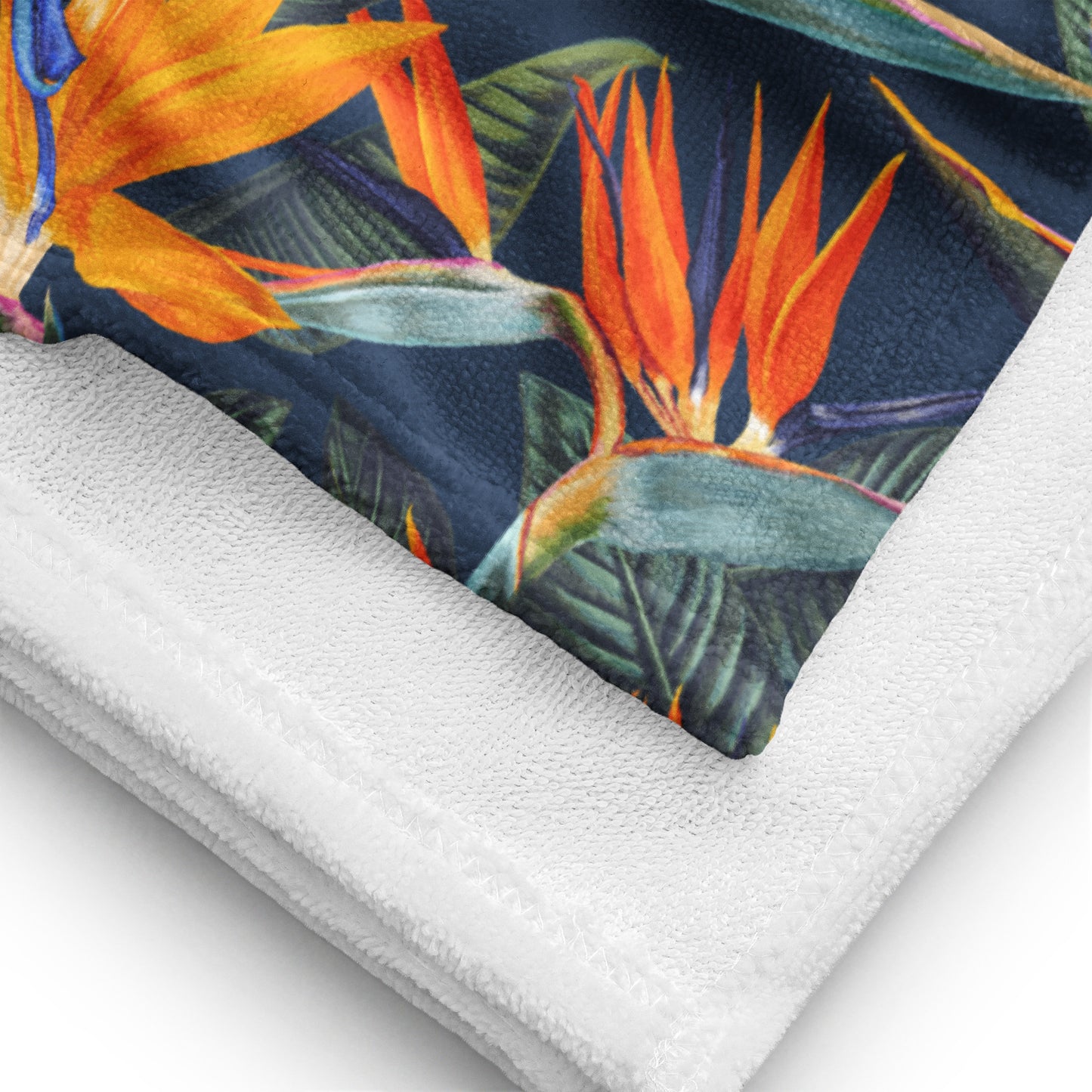 Strelitzia Beach Towel - Dusk Blue