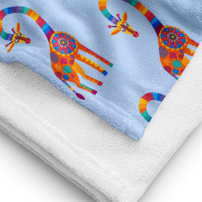 Curious Giraffe Towel