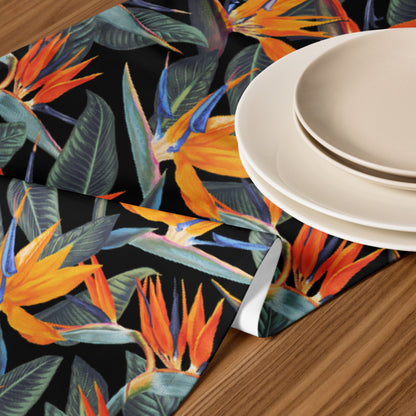 Strelitzia Table runner - Black