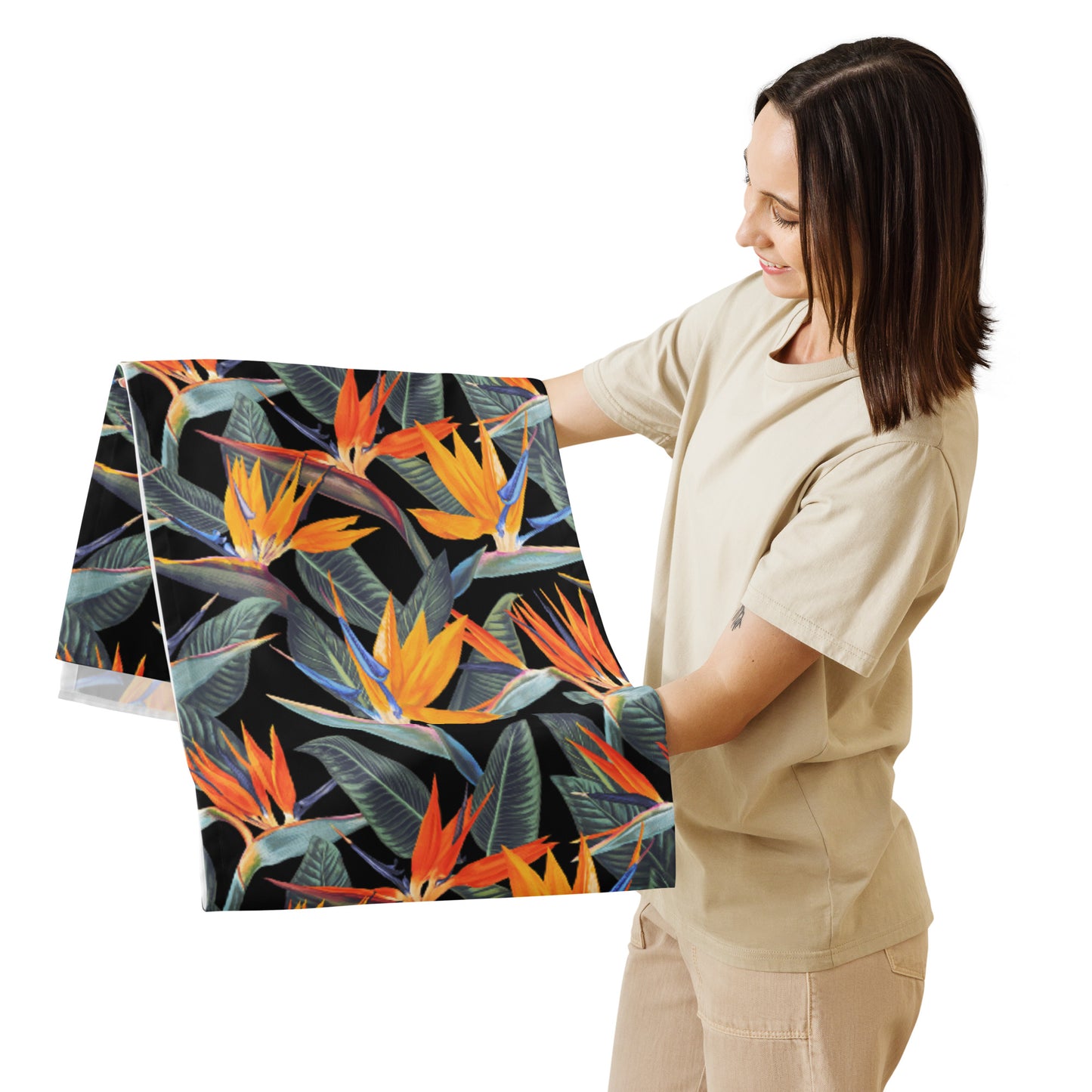 Strelitzia Table runner - Black