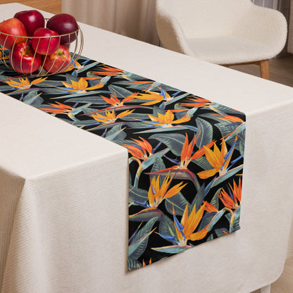 Strelitzia Table runner - Black