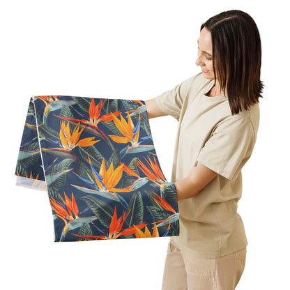 Strelitzia Table runner - Dusk Blue