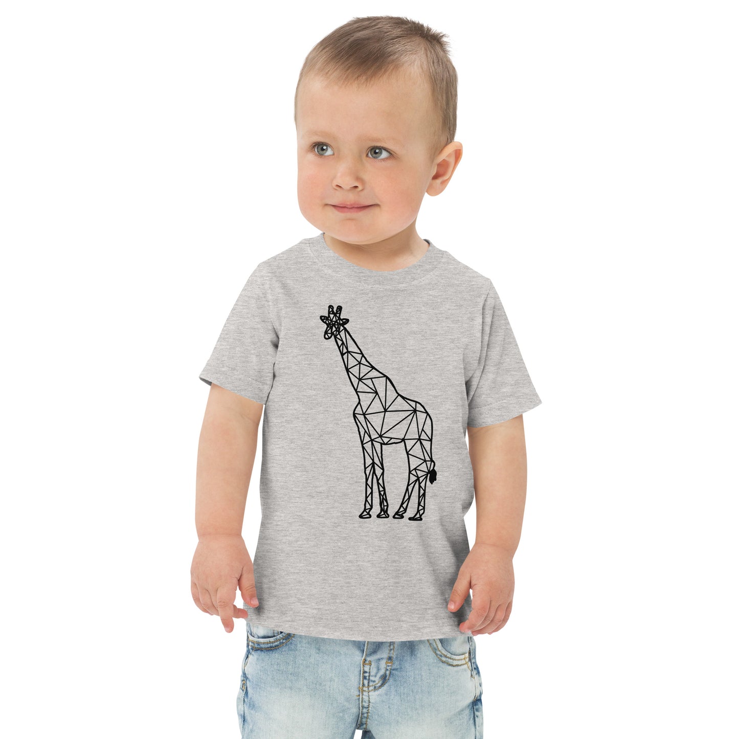 Giraffe Origami Toddler jersey t-shirt - Light Colors