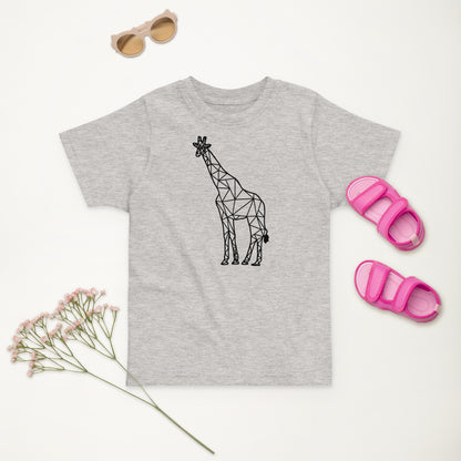 Giraffe Origami Toddler jersey t-shirt - Light Colors