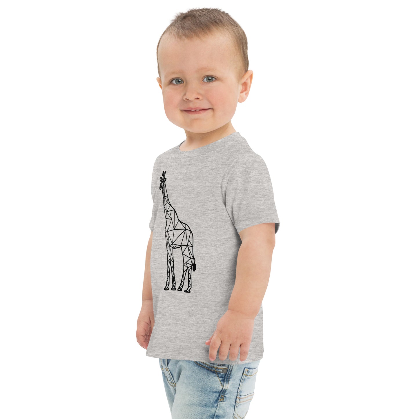 Giraffe Origami Toddler jersey t-shirt - Light Colors