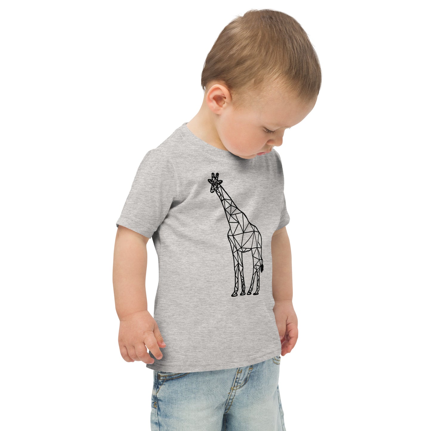 Giraffe Origami Toddler jersey t-shirt - Light Colors