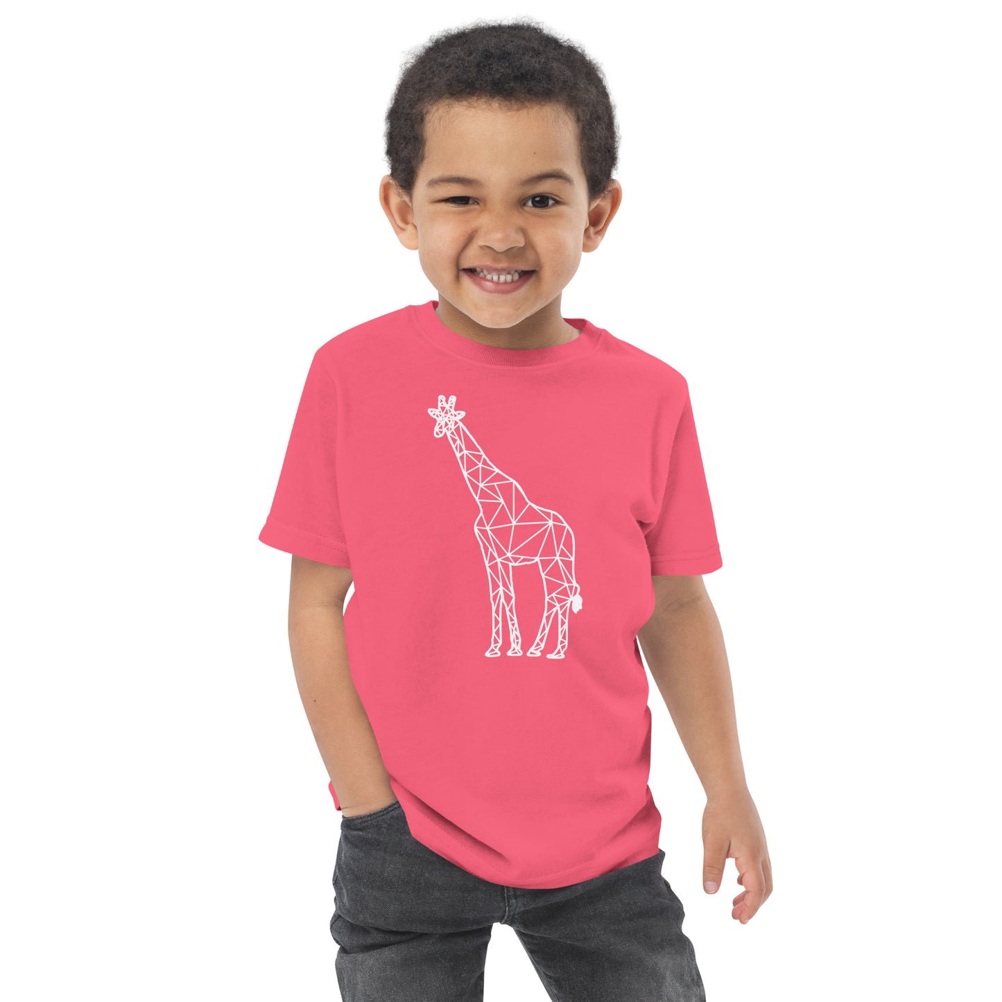 Giraffe Origami Toddler jersey t-shirt