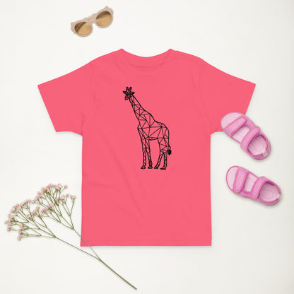 Giraffe Origami Toddler jersey t-shirt - Light Colors