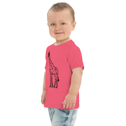 Giraffe Origami Toddler jersey t-shirt - Light Colors