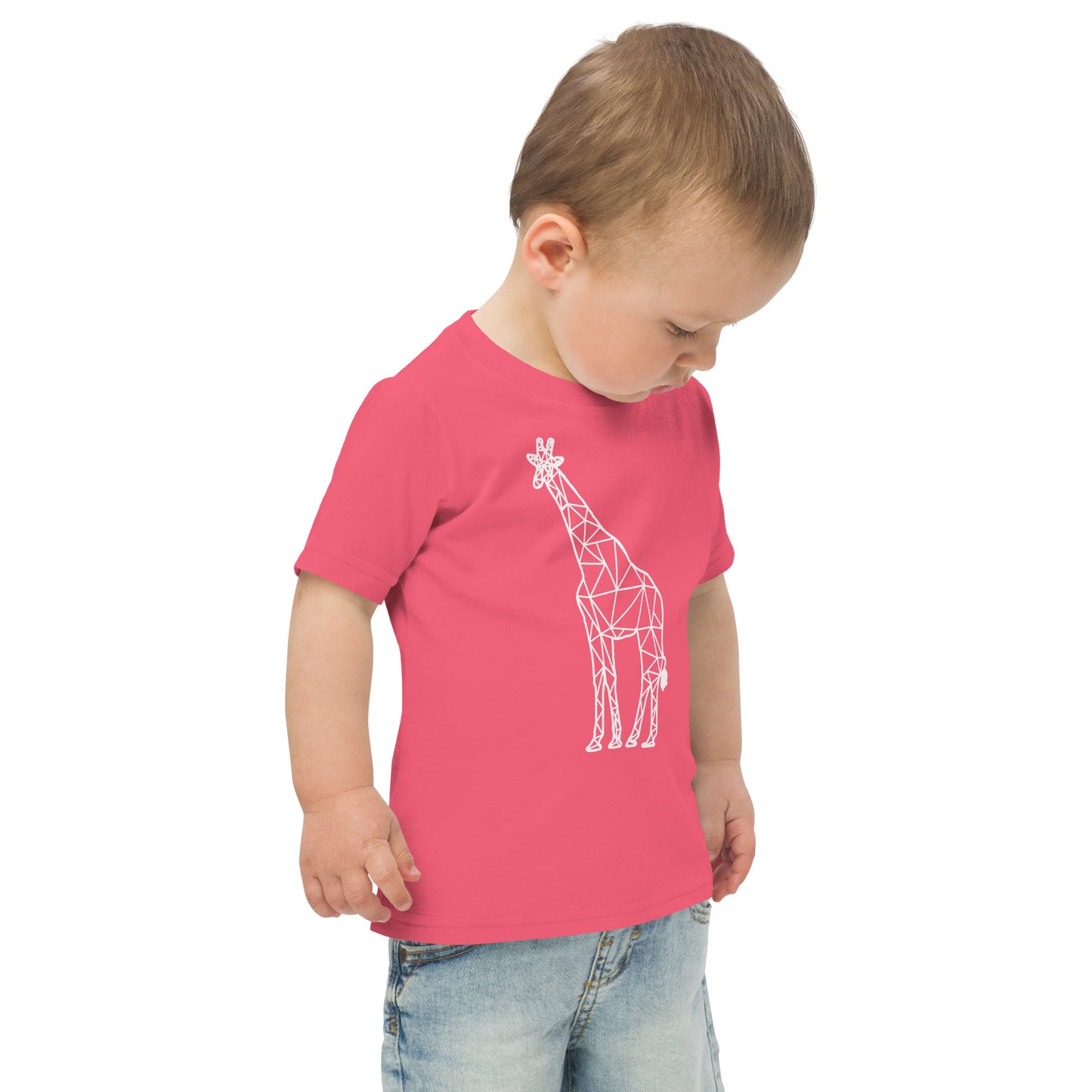 Giraffe Origami Toddler jersey t-shirt