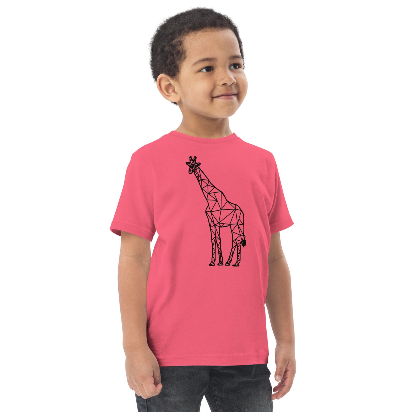 Giraffe Origami Toddler jersey t-shirt - Light Colors