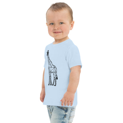 Giraffe Origami Toddler jersey t-shirt - Light Colors