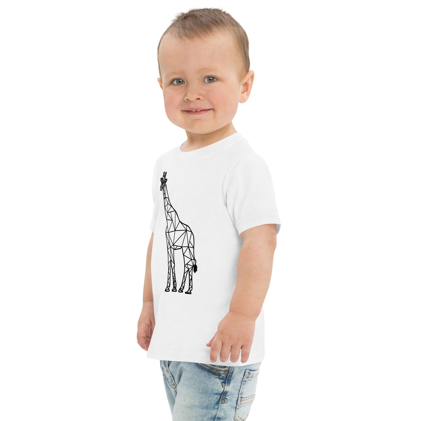 Giraffe Origami Toddler jersey t-shirt - Light Colors