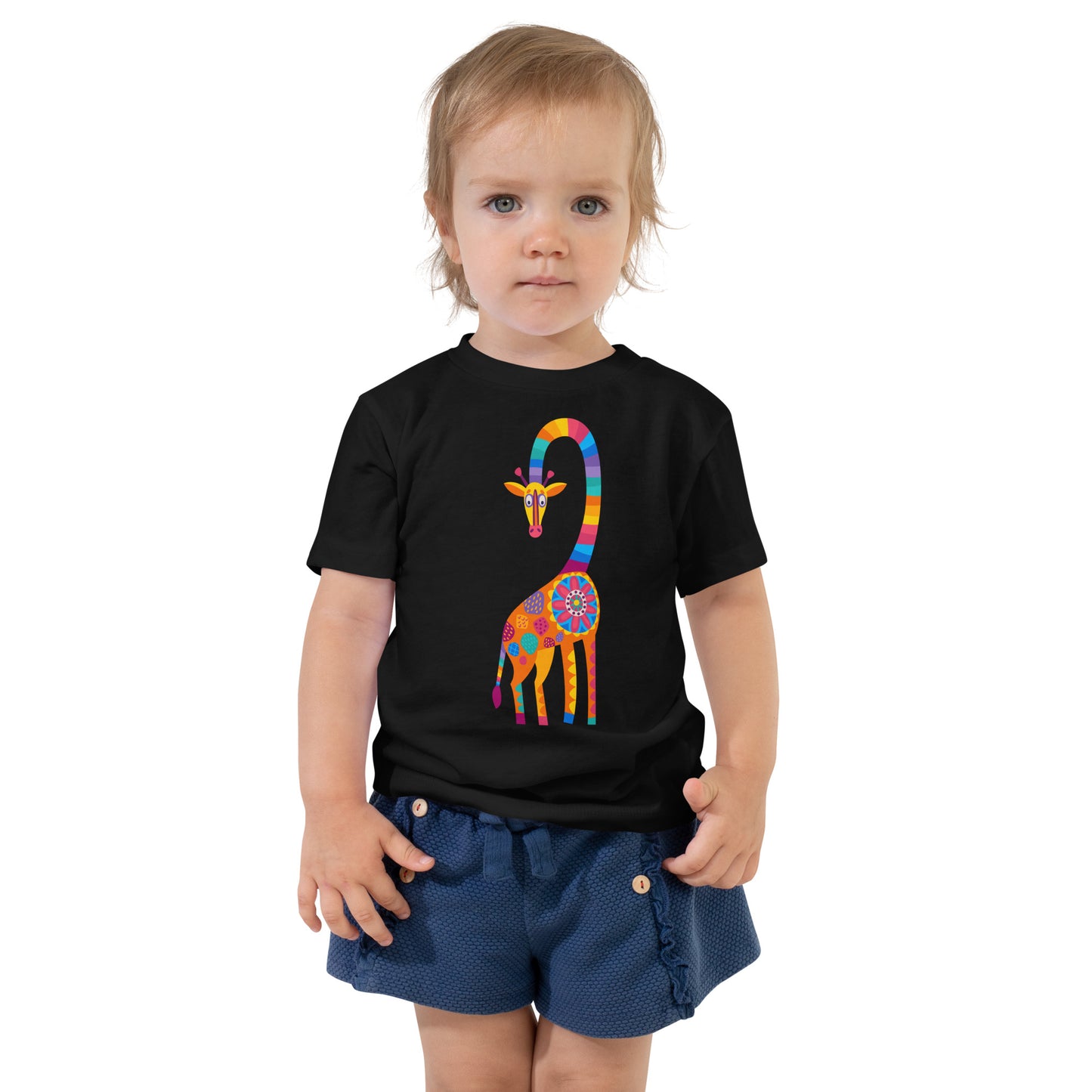 Curious Giraffe Toddler Short Sleeve Tee