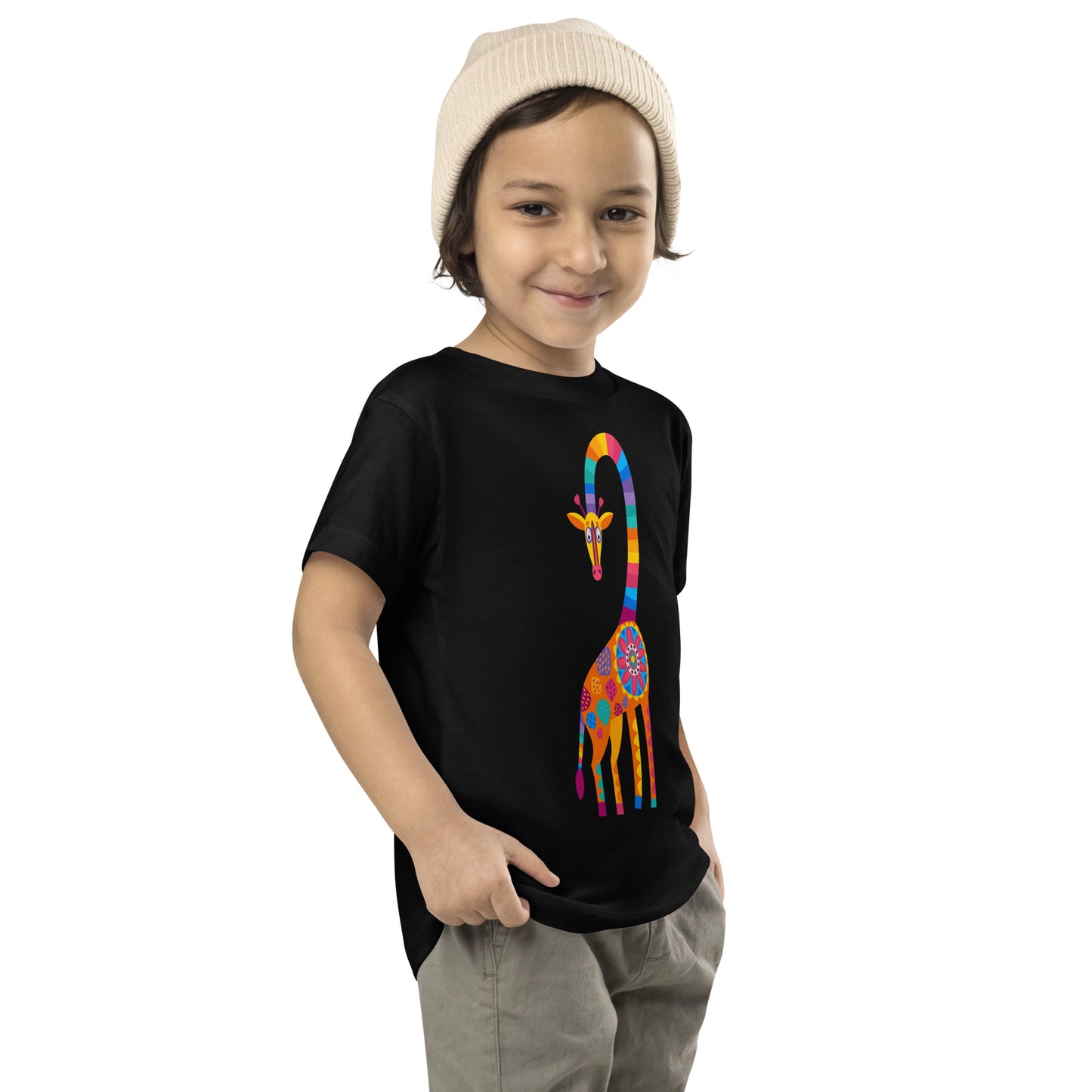 Curious Giraffe Toddler Short Sleeve Tee