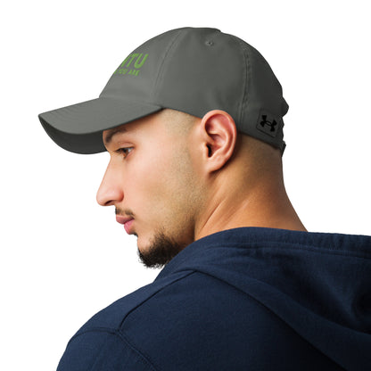 Ubuntu: I am because you are Under Armour® dad hat - Green Text