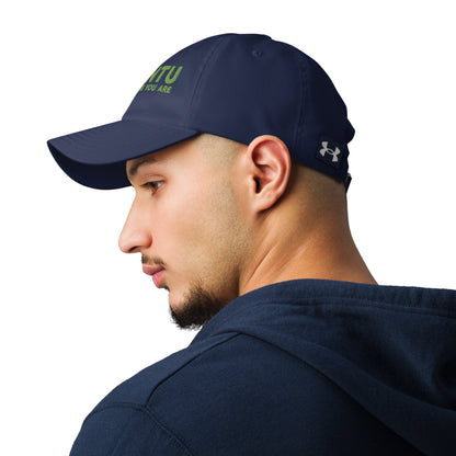 Ubuntu: I am because you are Under Armour® dad hat - Green Text