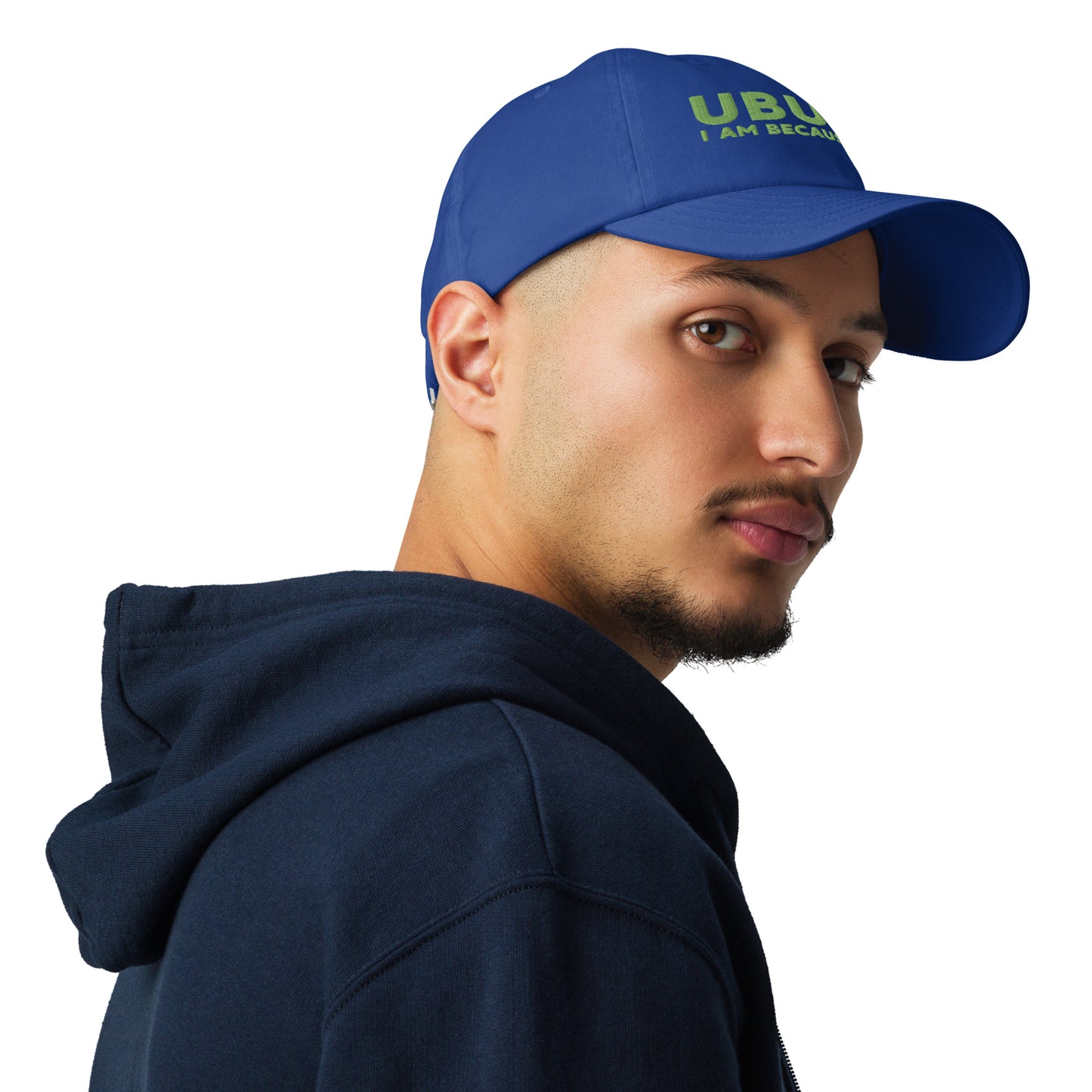 Ubuntu: I am because you are Under Armour® dad hat - Green Text