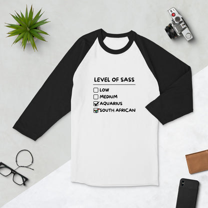 Sassy Aquarius - 3/4 sleeve raglan shirt