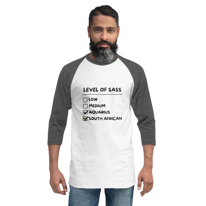 Level of Sass - Aquarius - 3/4 sleeve raglan shirt