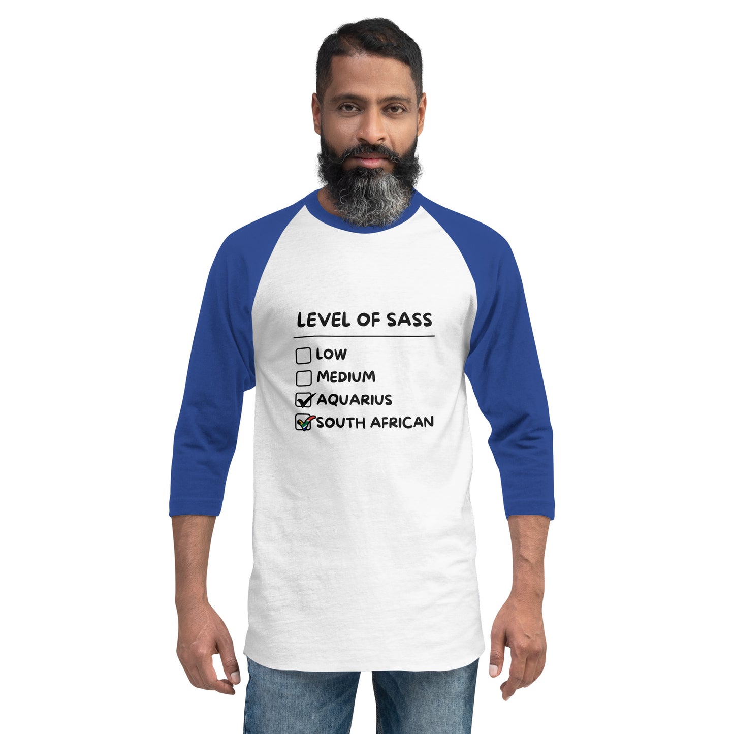 Level of Sass - Aquarius - 3/4 sleeve raglan shirt