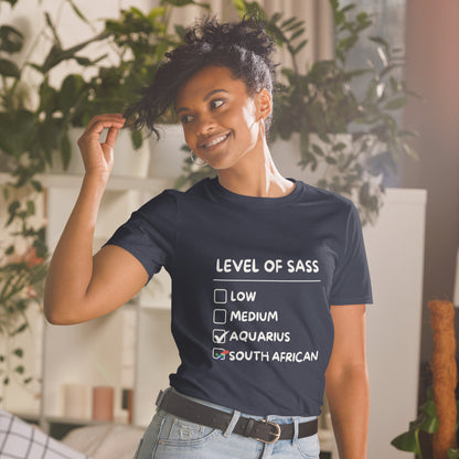 Level of Sass - Aquarius - Short-Sleeve Unisex T-Shirt