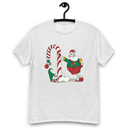 Santa Bok Fan Candy Cane Christmas Unisex classic tee