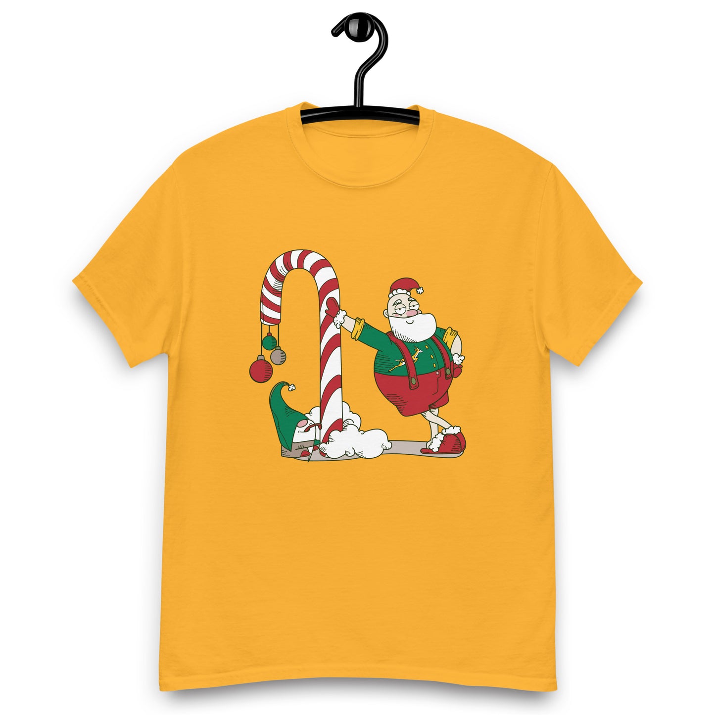 Santa Bok Fan Candy Cane Christmas Unisex classic tee