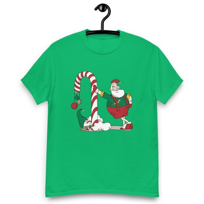 Santa Bok Fan Candy Cane Christmas Unisex classic tee