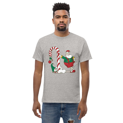 Santa Bok Fan Candy Cane Christmas Unisex classic tee