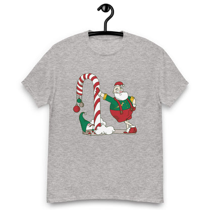 Santa Bok Fan Candy Cane Christmas Unisex classic tee