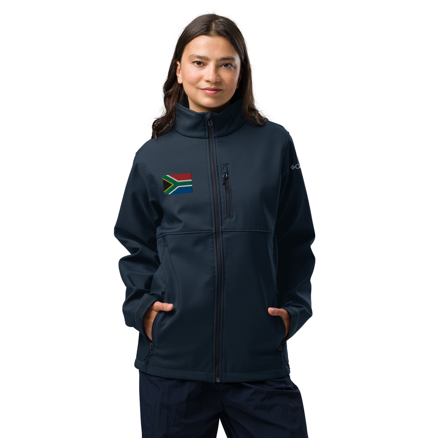 South African Flag Columbia soft shell jacket