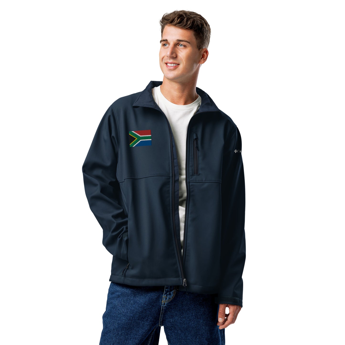 South African Flag Columbia soft shell jacket