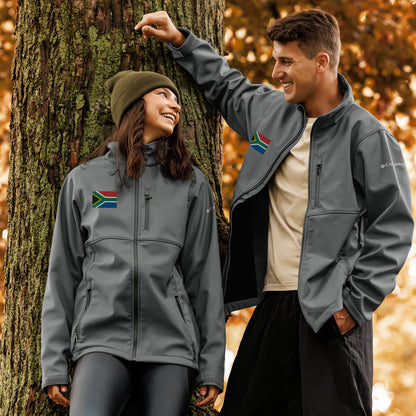 South African Flag Columbia soft shell jacket