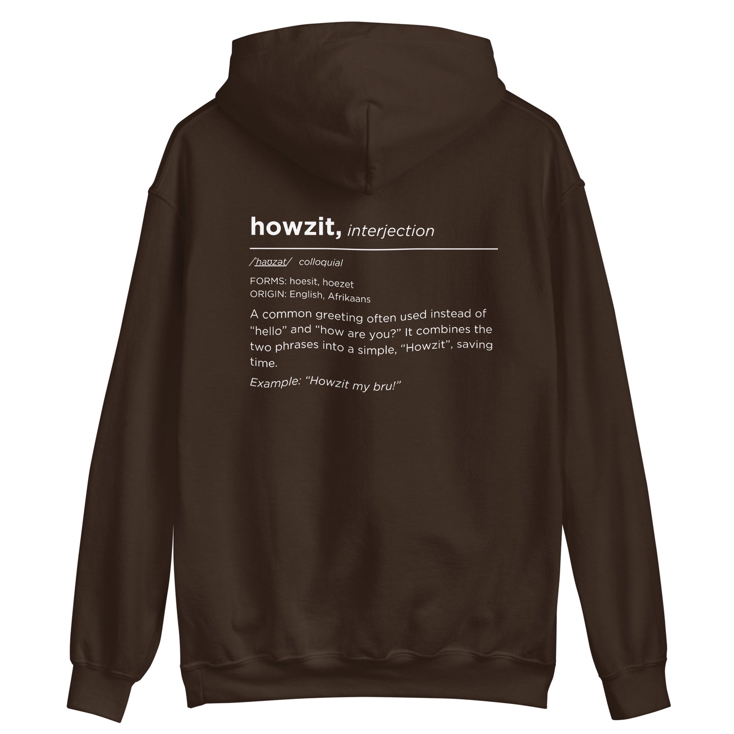 Howzit / Definition - Unisex Hoodie