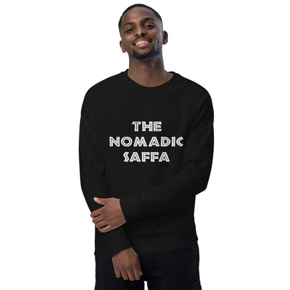 The Nomadic Saffa Mens organic raglan sweatshirt