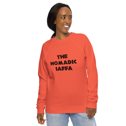 The Nomadic Saffa Womens organic raglan sweatshirt