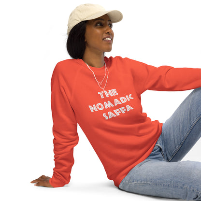 The Nomadic Saffa Women's organic raglan sweatshirt